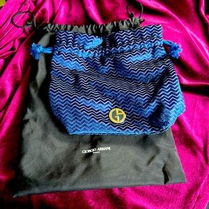 NWOT Giorgio Armani Beauty Cosmetic and Storage Bag Set